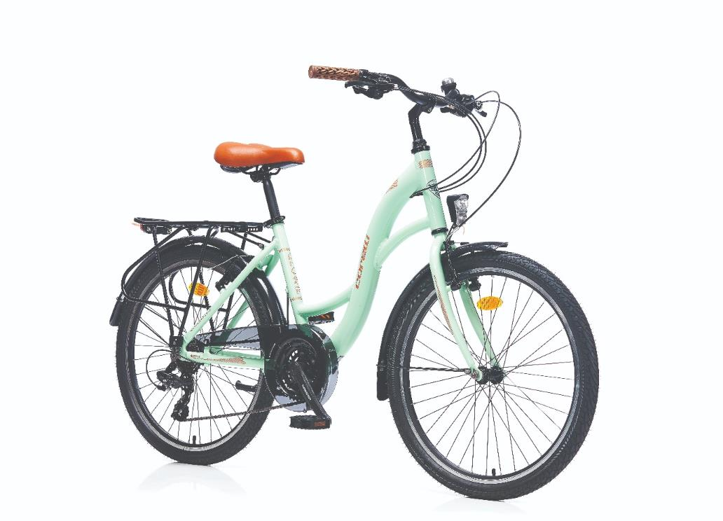 Corelli Glowie 24 Jant 41Cm Green Cooper Yeşil Bakır Şehir Bisikleti