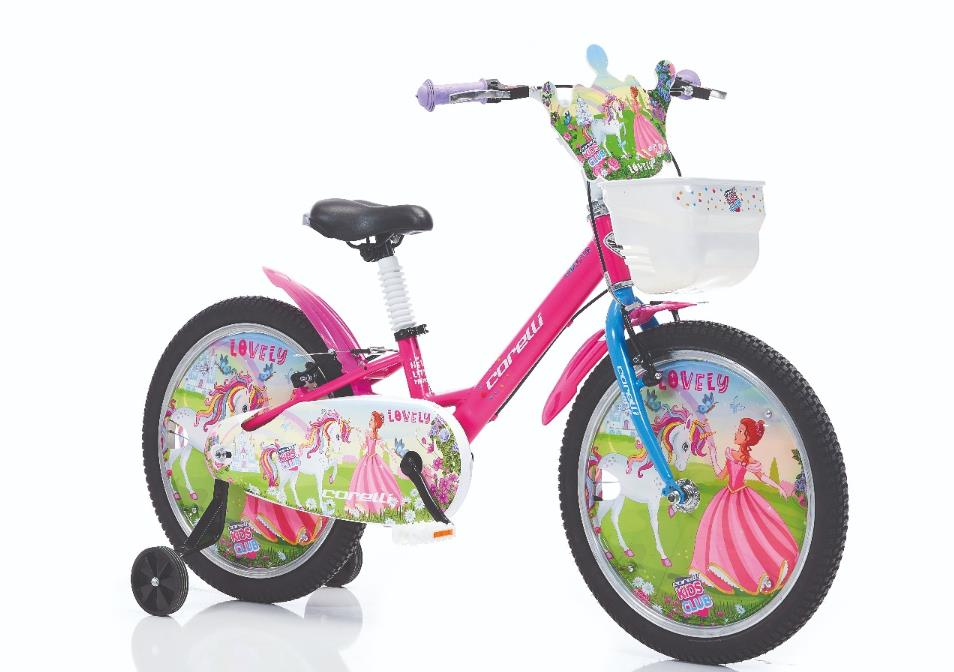 Corelli Lovely 20 Jant Pembe Mavi Kız Çocuk Bisikleti