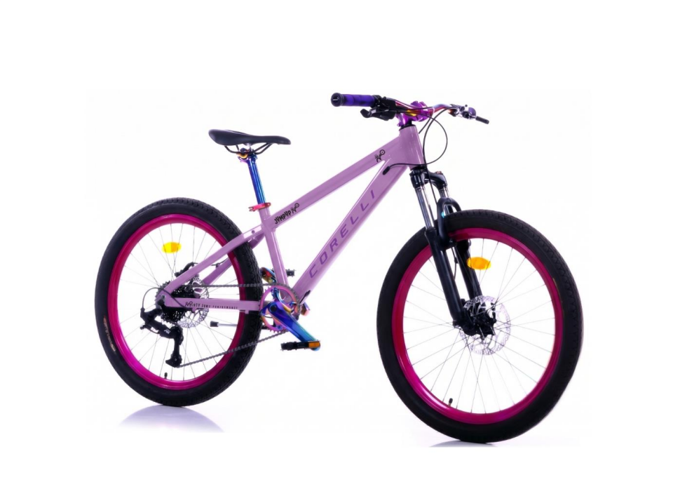 Corelli Jump Up - 26 Jant 13'' Kadro 9 Vites Dağ Bisikleti - Mor Rainbow Siyah