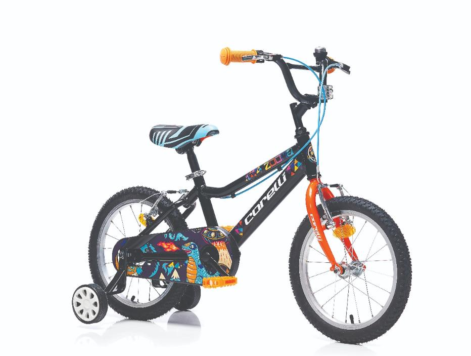 Corelli Zooma 16 Jant Siyah Sarı Erkek Çocuk Bisikleti