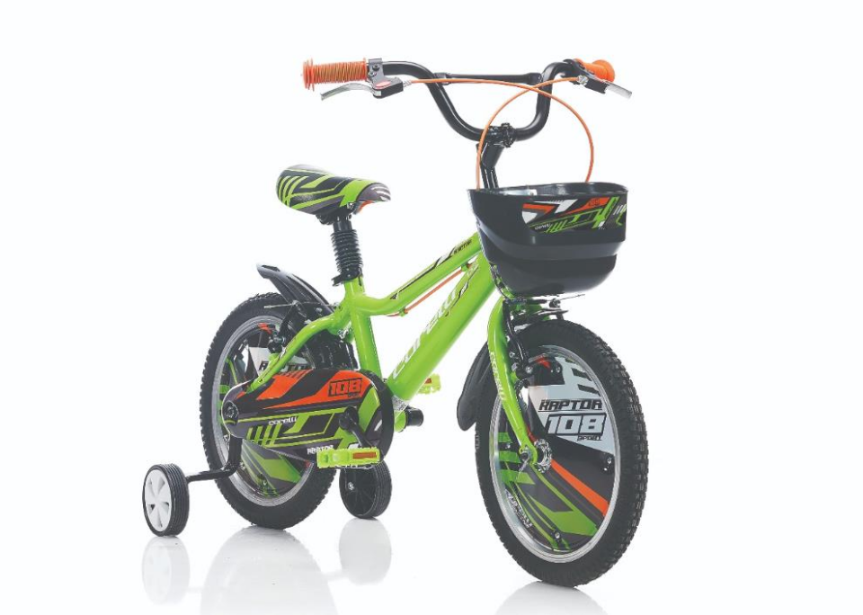 Corelli Raptor 16 Jant Yeşil Siyah Beyaz Bisiklet