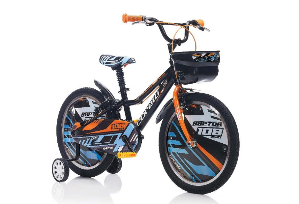 Corelli Raptor 20 Jant Siyah Turuncu Çocuk Bisiklet