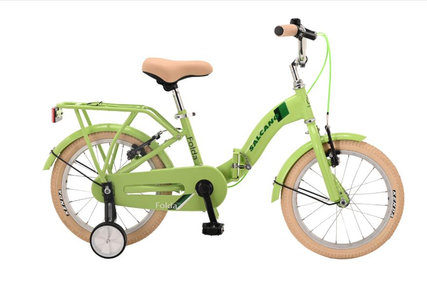 Salcano Flayer Folda  16 Jant Fıstık Yeşili Katlanır Çocuk Bisikleti