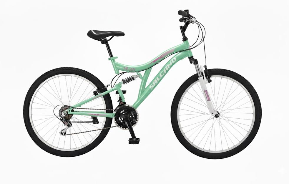 Salcano Helen 24 Jant Mint Yeşil Pembe Beyaz Kız Dağ Bisiklet