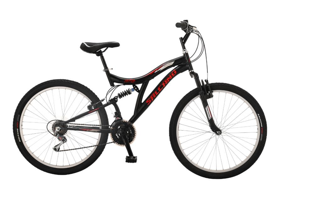 Salcano Hector 26V  Parlak Siyah Kırmızı Dağ Bisikleti
