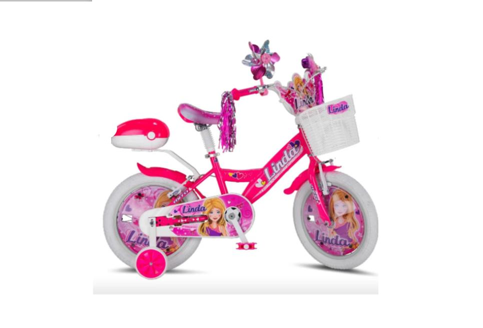 Mito Linda 16 Jant Pembe Beyaz Kız Çocuk Bisikleti