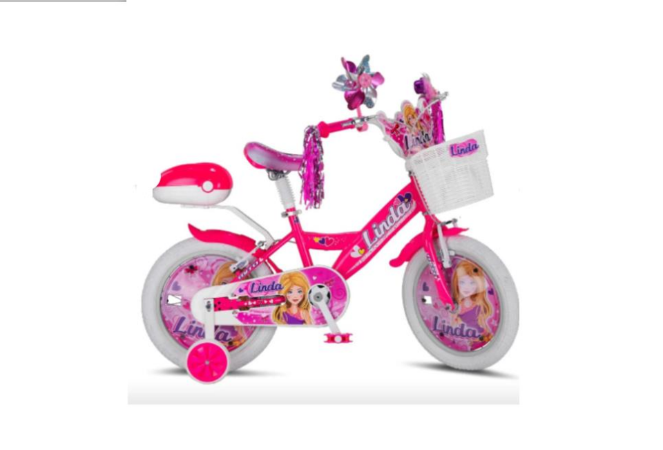 Mito Linda 16 Jant Pembe Beyaz Kız Çocuk Bisikleti