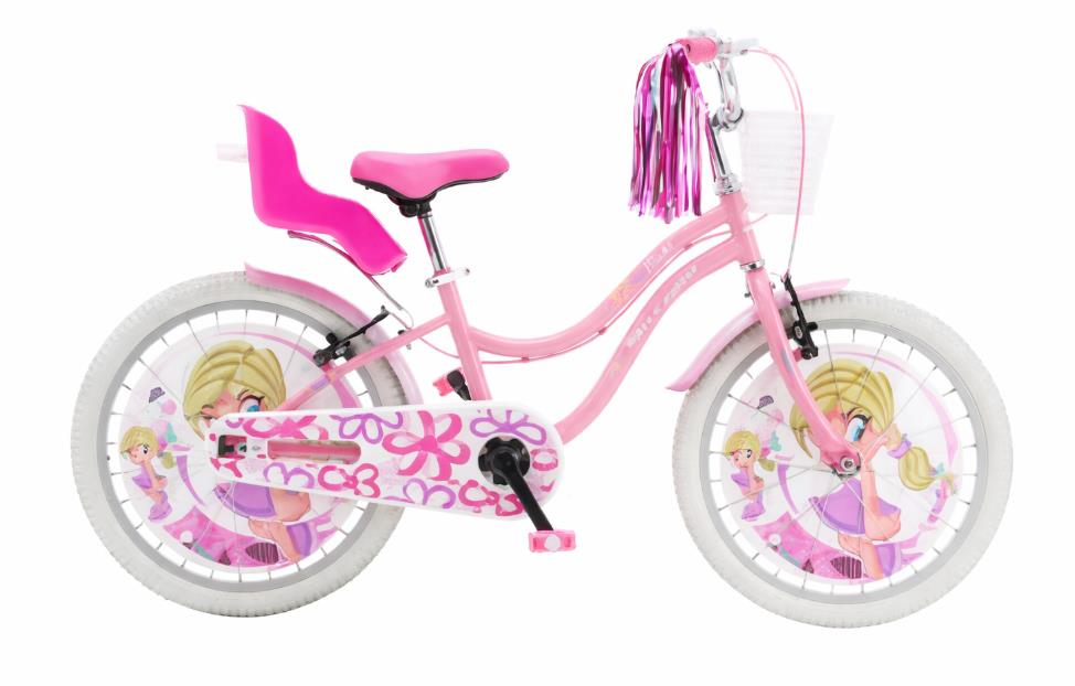 Salcano Muki 20 Pudra Pembe Beyaz Kız Çocuk Bisikleti