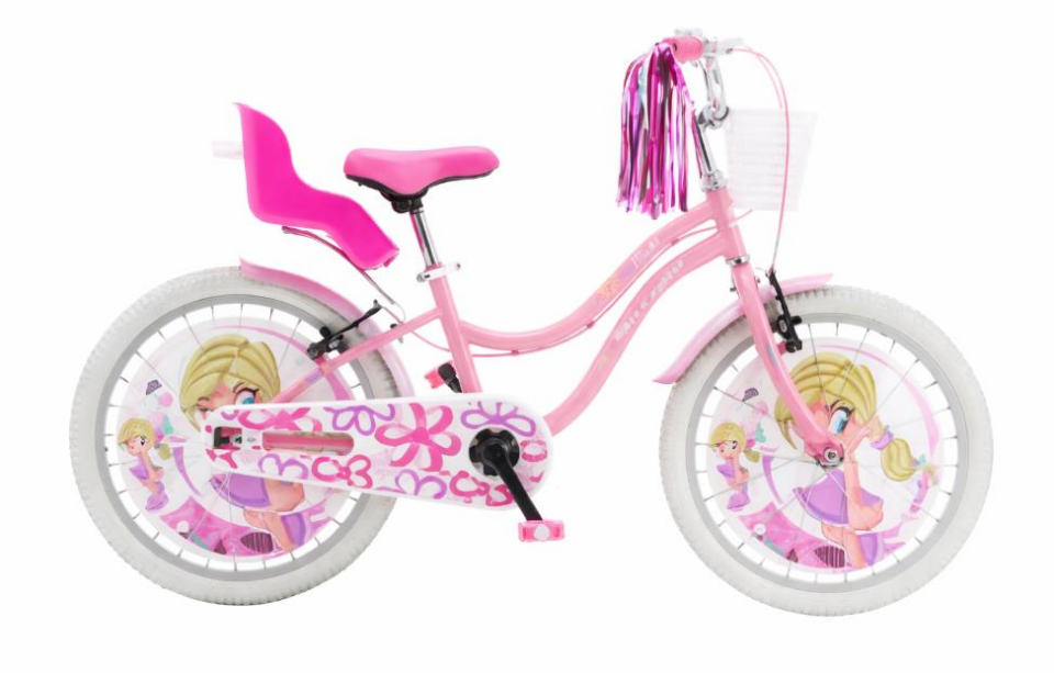 Salcano Muki 20 Pudra Pembe Beyaz Kız Çocuk Bisikleti