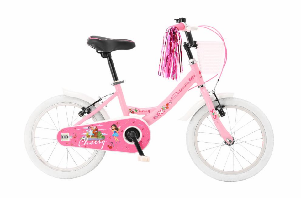 Salcano Cherry 16 Kız Çoçuk Bisikleti Pudra Pembe Beyaz