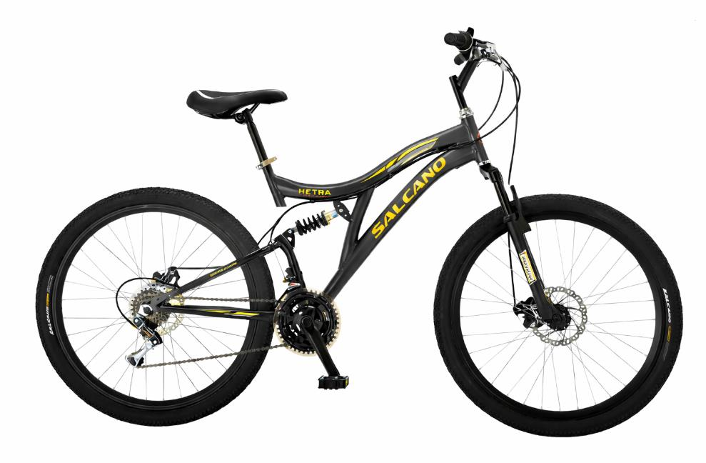 Salcano Hector 26 Mekanik Dİsk Fren 21 Vites Mat Sİyah Sarı Dağ Bisikleti