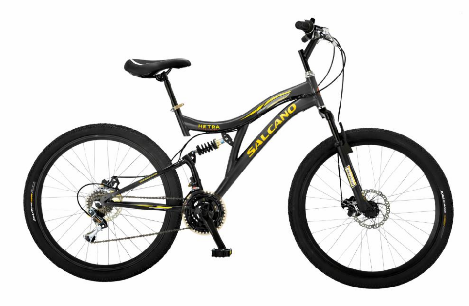 Salcano Hector 26 Mekanik Dİsk Fren 21 Vites Mat Sİyah Sarı Dağ Bisikleti