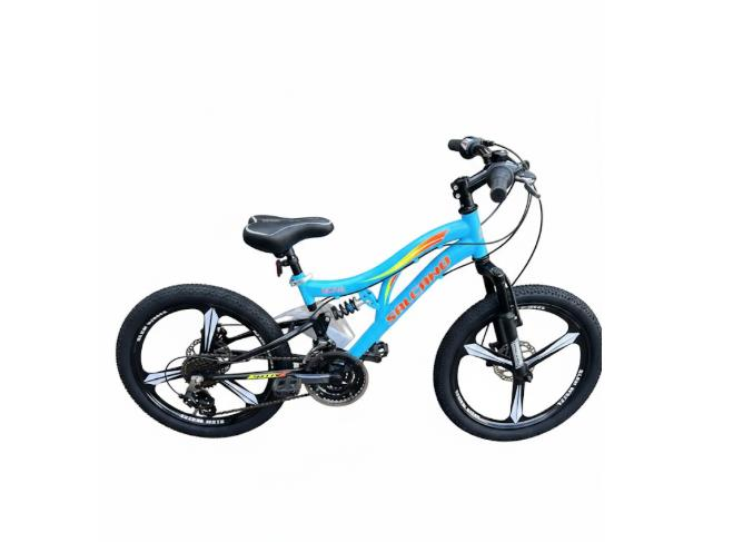 Salcano Nova 20 Md Monoblok Jant Açık Mavi Turuncu Sarı  Çocuk Bisikleti