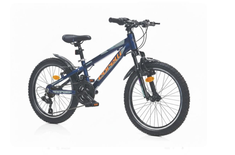Corelli Dynamic 20 Jant 21 Vites Çocuk Bisikleti Mavi Siyah Turuncu