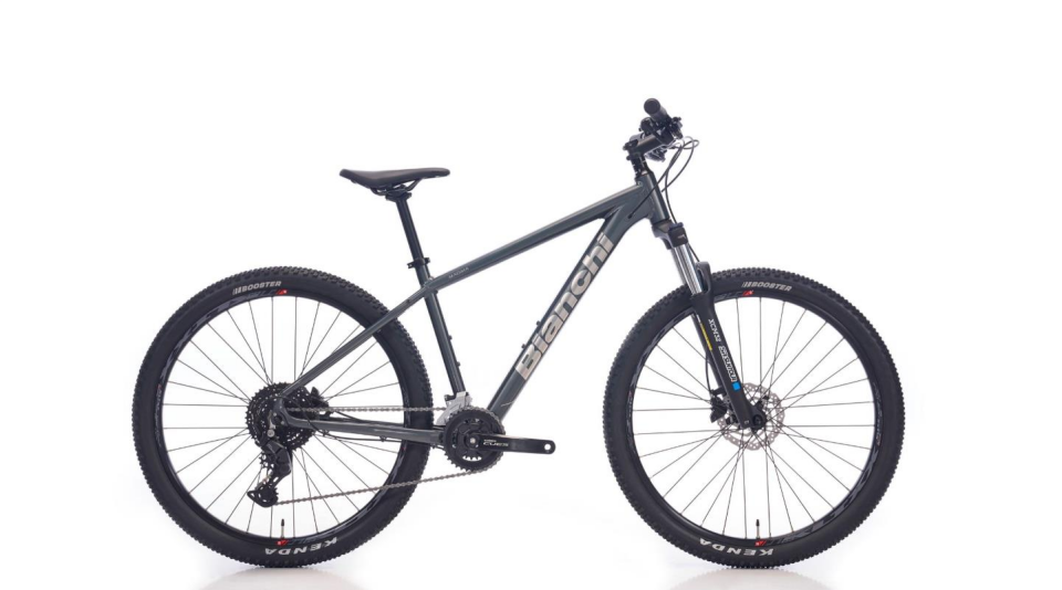 Bianchi Magma 27S CUES 2X9 Vites 43CM 27.5 Jant Koyu Gri Parlak Gümüş MTB Dağ Bisikleti