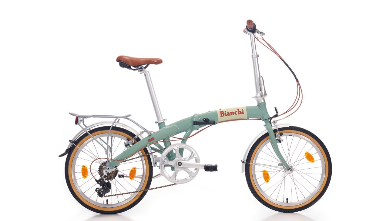 Bianchi Wev Wintage 20 Jant Katlanır Bisiklet Celeste Yeşil Krem