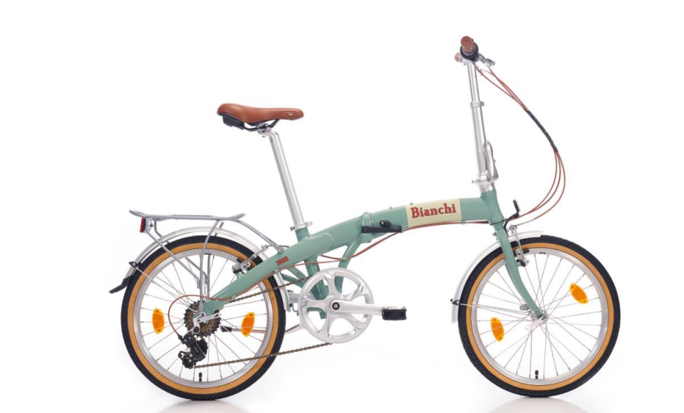 Bianchi Wev Wintage 20 Jant Katlanır Bisiklet Celeste Yeşil Krem