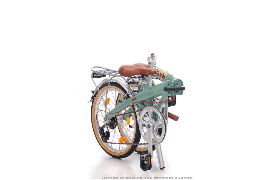 Bianchi Wev Wintage 20 Jant Katlanır Bisiklet Celeste Yeşil Krem