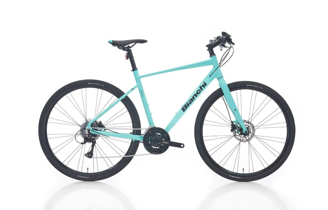 Bianchi Nirone 7 Disk FlatBar Acera 24 Vites 27 CM 28 Jant Celeste Yeşil Siyah Hybrid Şehir Bisikleti