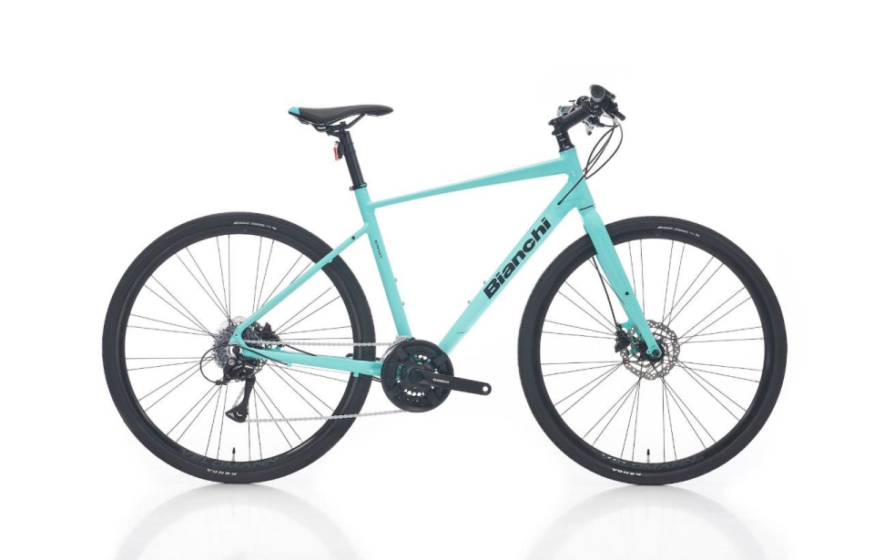 Bianchi Nirone 7 Disk FlatBar Acera 24 Vites 27 CM 28 Jant Celeste Yeşil Siyah Hybrid Şehir Bisikleti