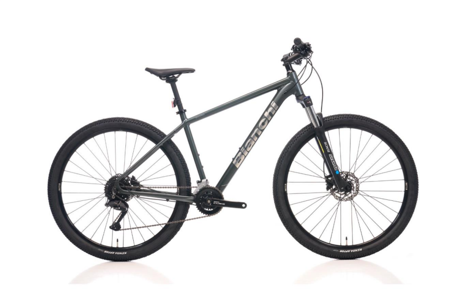 Bianchi Magma 27S CUES 2X9 Vites 43CM 27.5 Jant Koyu Gri Gümüş MTB Dağ Bisikleti