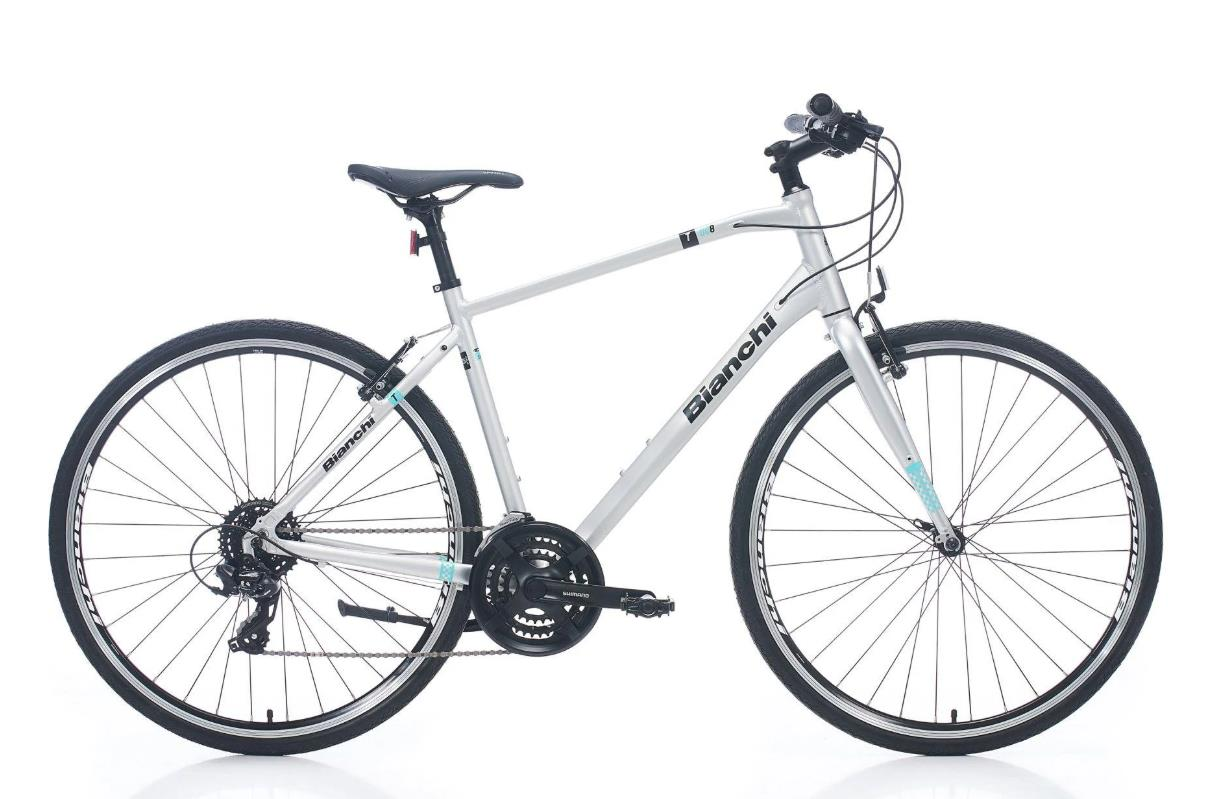 Bianchi T008 24 Vites V-Fren 53 Cm Erkek Şehir Bisikleti  Açık Gri-Celeste